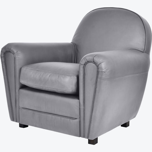 Libra Midhurst Club Chair Concrete Colour Leather